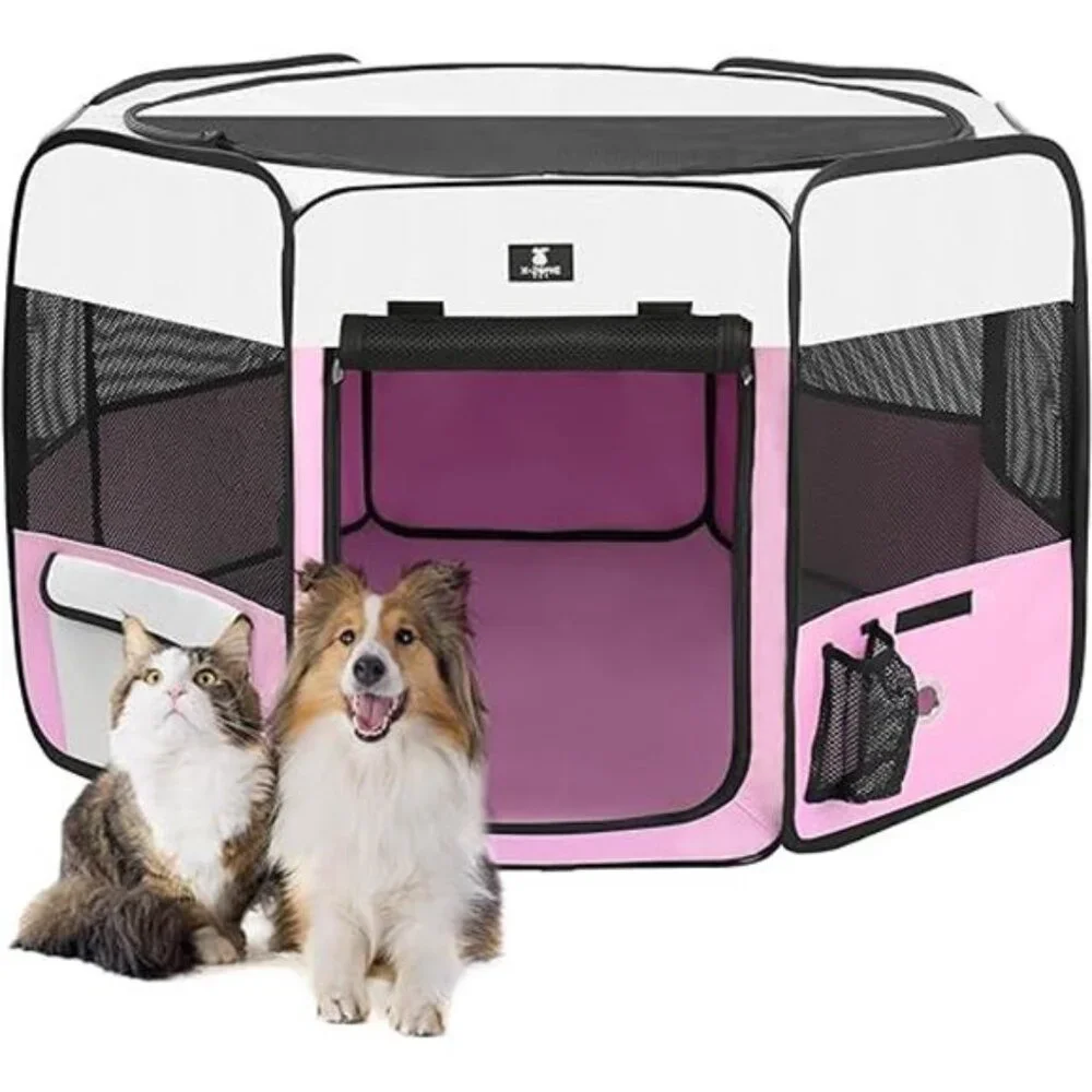PET Dog Playpen Portable Pet Play Pens for Puppies, Cat, Rabbit, Chicks,Foldable